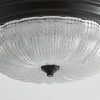 Retro bedroom petal glass ceiling lamp