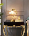 Retro bedroom study petal table lamp