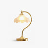Retro bedroom study petal table lamp