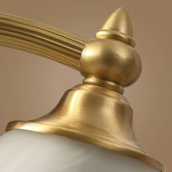 Retro bedroom study petal table lamp