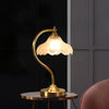 Retro bedroom study petal table lamp