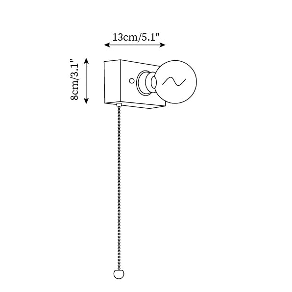 Retro bedside wall lamp