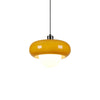 Retro glass bedside pendant light