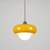 Retro glass bedside pendant light