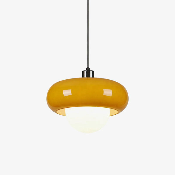 Retro glass bedside pendant light