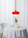 Retro glass bedside pendant light