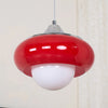 Retro glass bedside pendant light