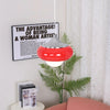 Retro glass bedside pendant light
