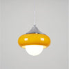 Retro glass bedside pendant light