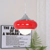Retro glass bedside pendant light