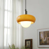 Retro glass bedside pendant light