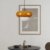 Retro glass bedside pendant light