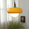 Retro glass bedside pendant light