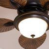 Retro ceiling fan lights for dining room and living room