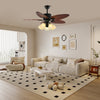 Retro ceiling fan lights for dining room and living room