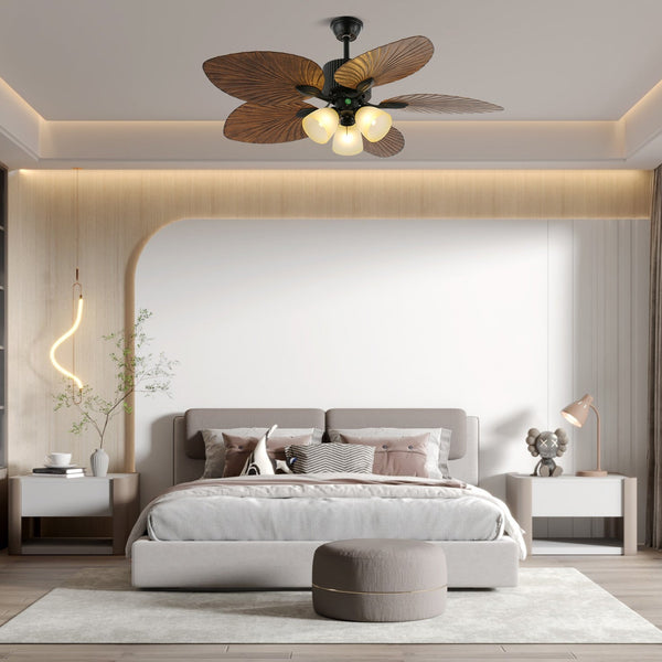 Retro ceiling fan lights for dining room and living room