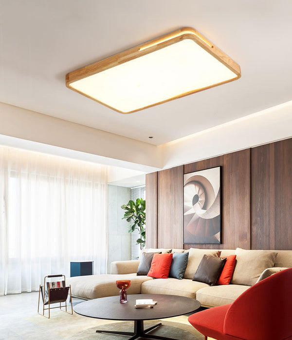 Round Wooden Ceiling Lamp