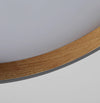 Geometrische Holzmaserung Runde Deckenlampe