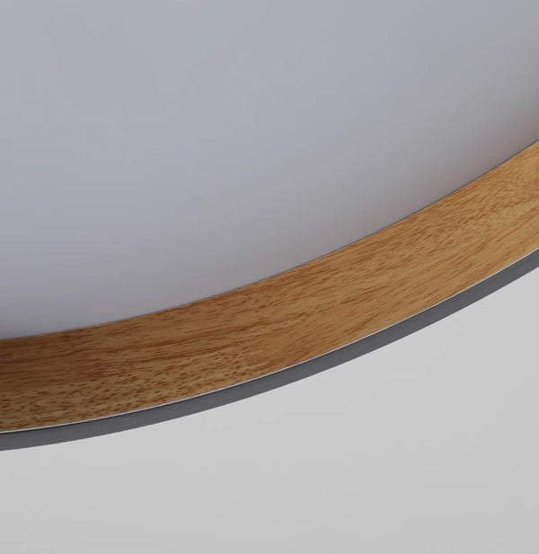 Geometrische Holzmaserung Runde Deckenlampe