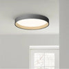 Geometrische Holzmaserung Runde Deckenlampe