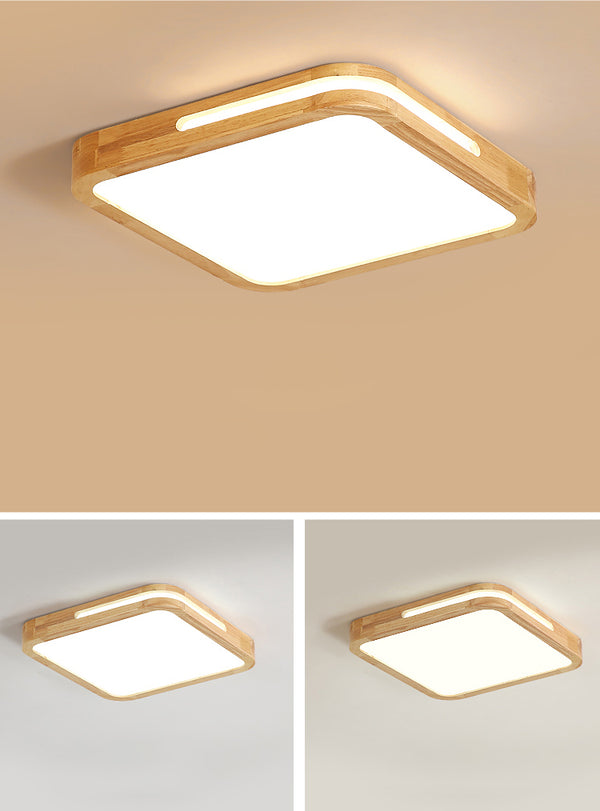 Round Wooden Ceiling Lamp