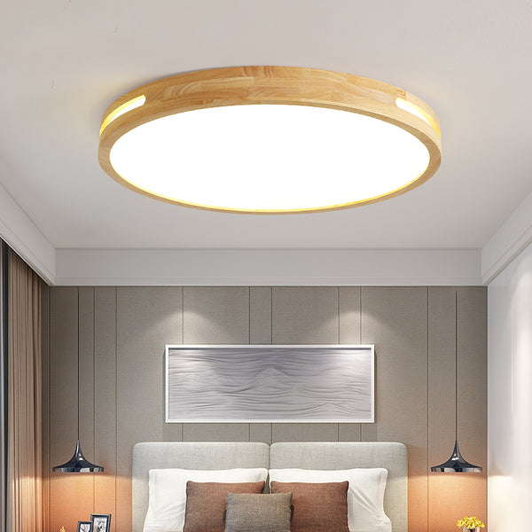 Round Wooden Ceiling Lamp