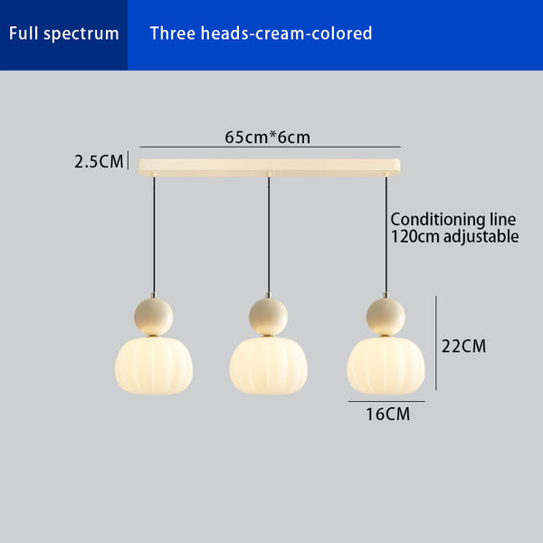 Cream style pumpkin chandelier