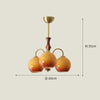 Cream style vintage persimmon chandelier