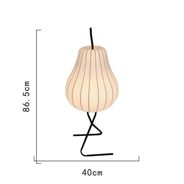 Cream style pear floor lamp