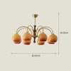 Cream style vintage persimmon chandelier
