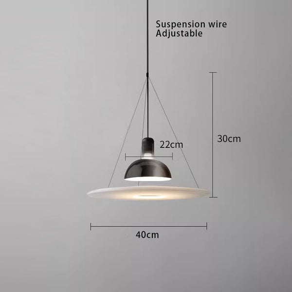 Designer minimalist UFO chandelier restaurant lamp