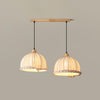 Nordic natural wood - fabric pendant light