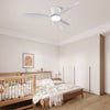 Simple style bedroom living room ceiling fan light