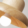 Lampe à suspension en bois massif, petite lampe de salle à manger