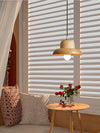 Lampe à suspension en bois massif, petite lampe de salle à manger