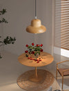 Lampe à suspension en bois massif, petite lampe de salle à manger