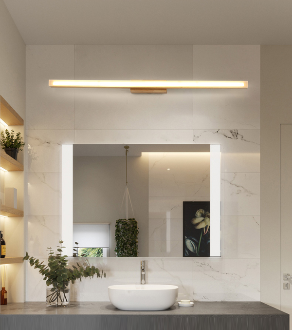 Applique murale à bande, miroir frontal linéaire