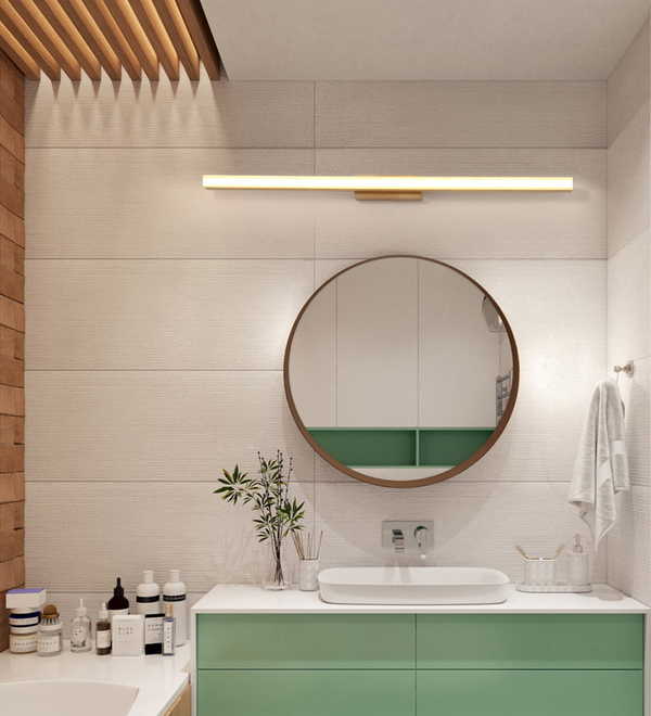 Applique murale à bande, miroir frontal linéaire