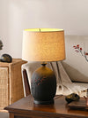 Study Red Plum Ceramic Art Table Lamp
