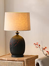 Study Red Plum Ceramic Art Table Lamp