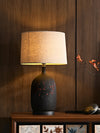 Study Red Plum Ceramic Art Table Lamp