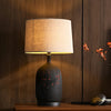 Study Red Plum Ceramic Art Table Lamp