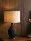 Study Red Plum Ceramic Art Table Lamp