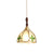 American retro stained glass small chandelier