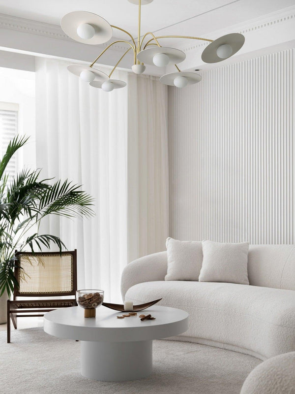Lustre soucoupe volante de style crème