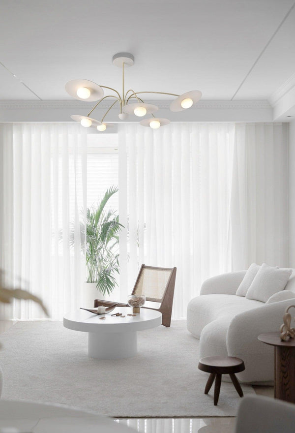 Lustre soucoupe volante de style crème