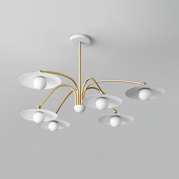 Lustre soucoupe volante de style crème