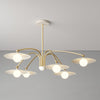 Lustre soucoupe volante de style crème
