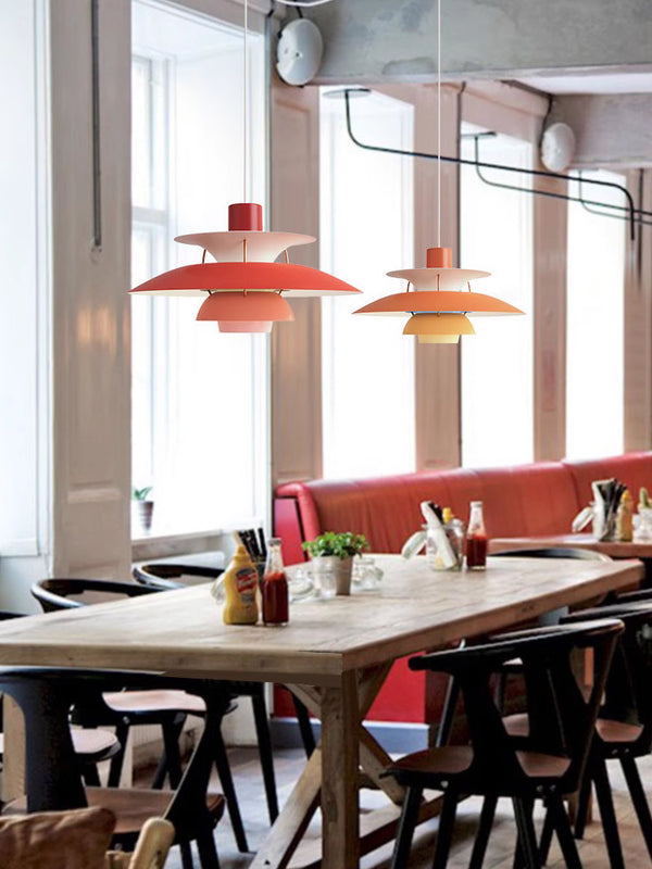 Suspension Bauhaus RH5 en forme de parapluie, multicolore