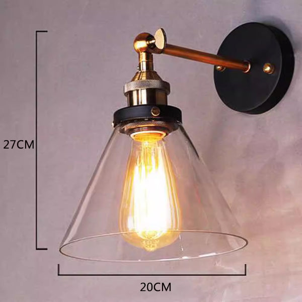 Vintage Glass Wall Light